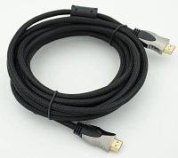 Кабель аудио HDMI (m) - HDMI (m) , ver 1.4, 5м, GOLD, ф/фильтр