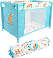 Кроватка для кукол Mary Poppins Олененок 68573 (голубой)