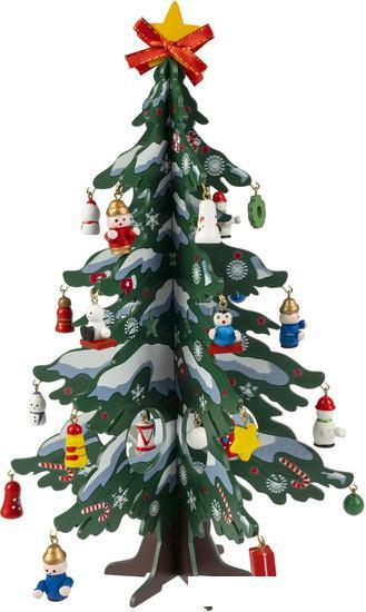 Набор для создания поделок/игрушек Bondibon Новогодний. Деревянная елочка ВВ5998 - фото 7 - id-p227213509
