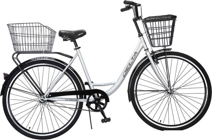 Велосипед Delta Classic 28 2804 (серебристый) - фото 1 - id-p227213628