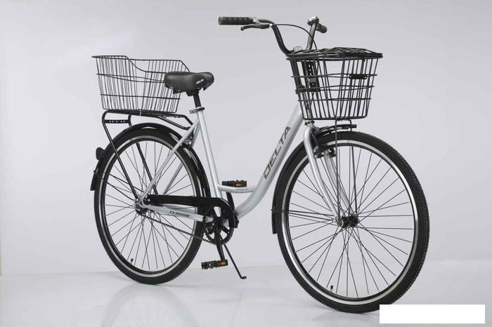 Велосипед Delta Classic 28 2804 (серебристый) - фото 2 - id-p227213628