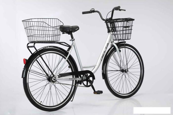 Велосипед Delta Classic 28 2804 (серебристый) - фото 3 - id-p227213628