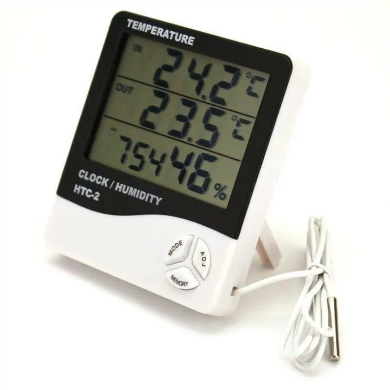 Электронная домашняя метеостанция HTC-2 с выносным датчиком (термометр, влагомер) - фото 5 - id-p166565600