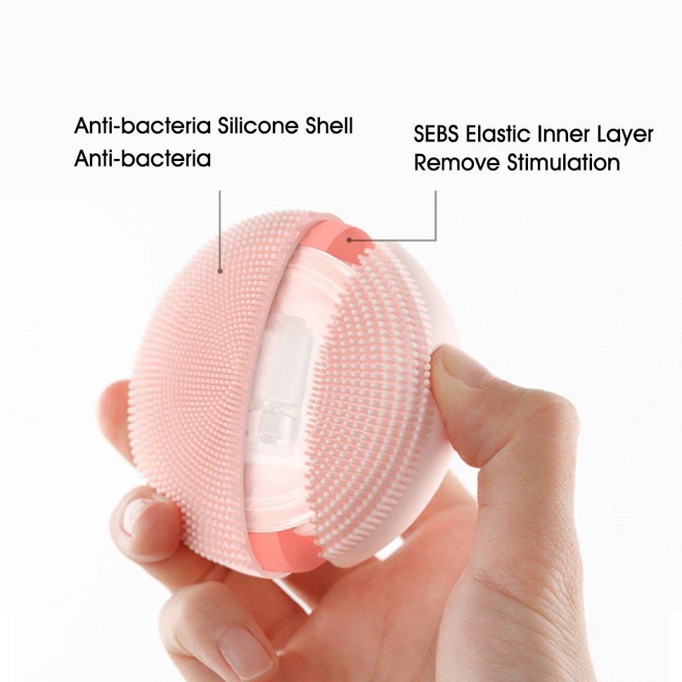 Массажер для чистки лица Xiaomi Mijia Sonic Facial Cleanser Розовый - фото 2 - id-p226738177
