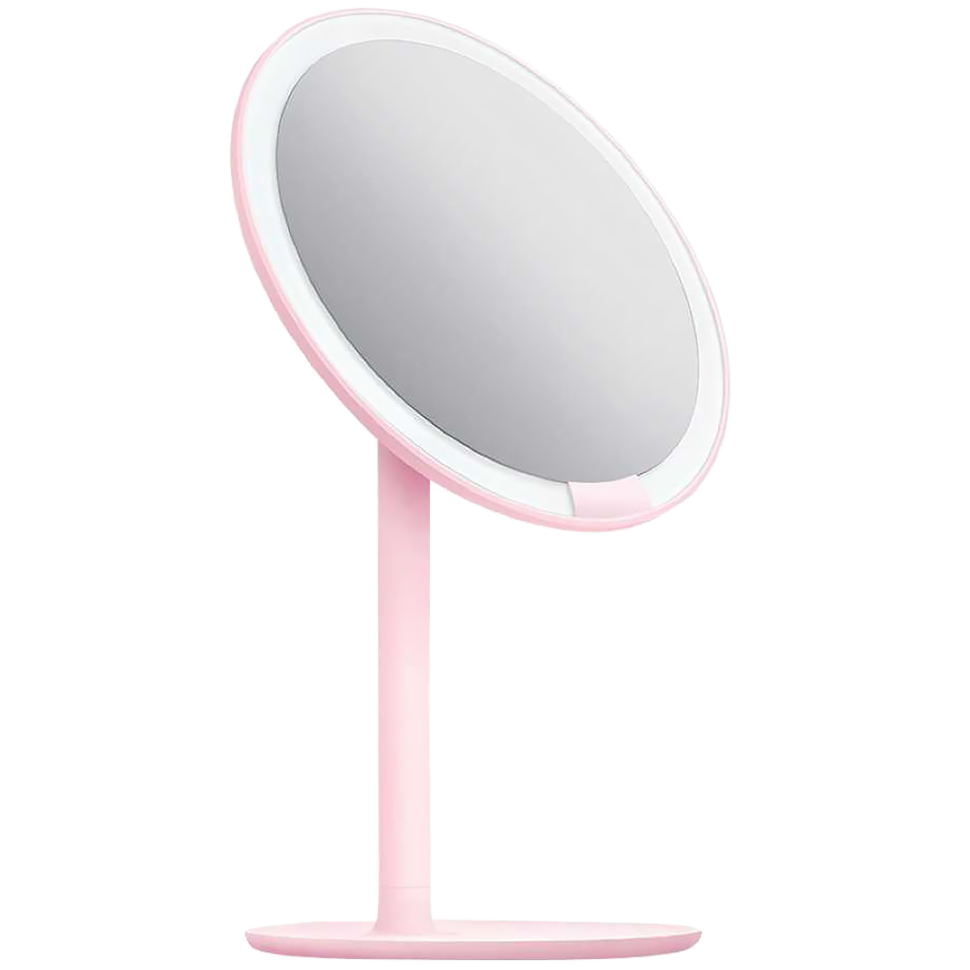 Зеркало для макияжа Amiro HD Daylight Mirror Розовое - фото 1 - id-p226738257