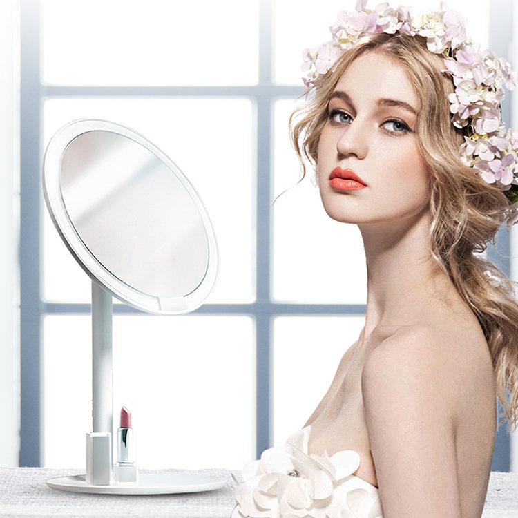 Зеркало для макияжа Amiro HD Daylight Mirror Розовое - фото 6 - id-p226738257