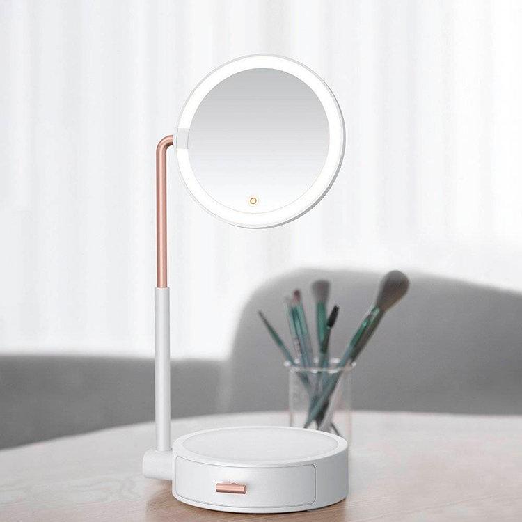 Зеркало Baseus Smart Beauty Series Lighted Makeup Mirror Белое - фото 7 - id-p226738258