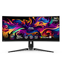 Монитор 34.18" MSI MAG 341CQP QD-OLED Black (QD-OLED, 3440x1440, HDMI+HDMI+DP+Type C, USB Hub, 0.03 ms,