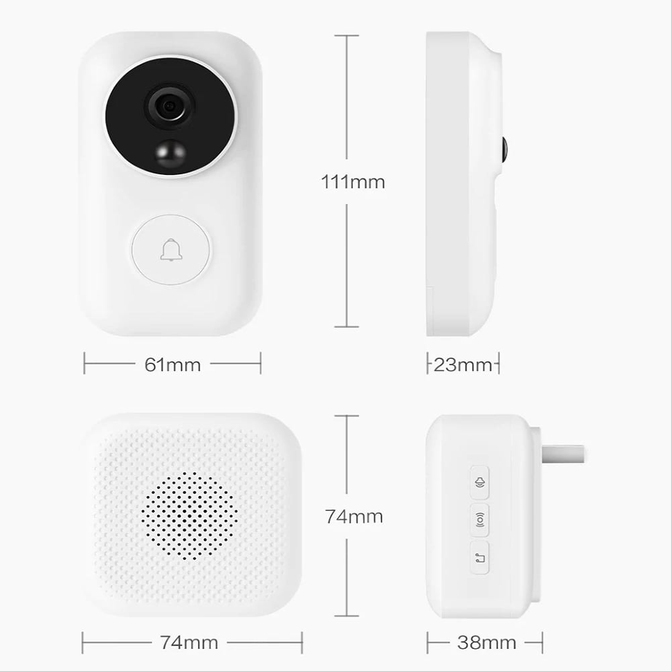 Умный дверной видео-звонок Xiaomi Smart Video Doorbell - фото 10 - id-p226742066