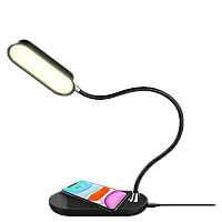 Лампа настольная Momax Q.LED Flex с беспроводной зарядкой Чёрная