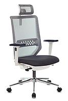 Кресло руководителя Бюрократ MC-W612N-H темно-серый TW-04 38-417 с подголов. крестовина металл хром пластик