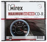 Компакт-диск CD-R Mirex 52x, в индивидуальной пластиковой упаковке