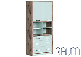 Шкаф-стол трансформер RAUM ШК-005 - Кенди/Дуб Эвок Окаменелый (МК Стиль)