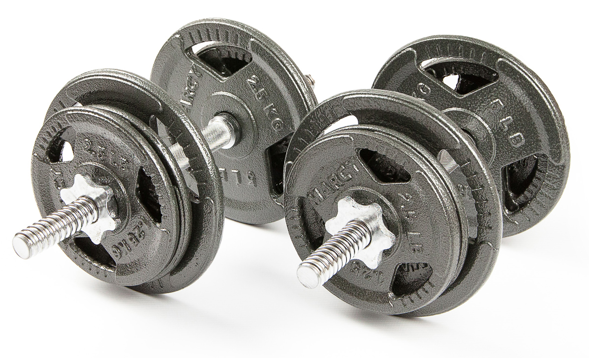 Набор гантелей металлические Хаммертон Atlas Sport 2x11,5 кг
