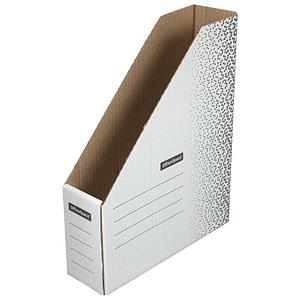 Накопитель-лоток архивный из микрогофрокартона OfficeSpace "Standard" плотный, 75мм, белый