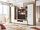 Стенка для гостиной Атлантида 6 Дуб крафт - Белый глянец, фото 2