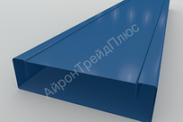 Забор Ранчо металлический 100 мм RAL 5005
