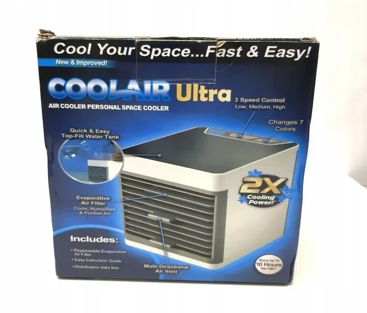 Портативный увлажнитель воздуха с охлаждением COOLAIR 2X Ultra - фото 2 - id-p157948882