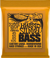 Струны для бас-гитары Ernie Ball 2833 Hybrid Slinky Bass 45-105