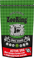 Сухой корм для собак ZooRing Active Dog Мясо молодых бычков и рис 424566