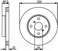 Тормозной диск Bosch 0986479430