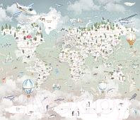 Фотообои листовые Citydecor Детская Карта мира 351