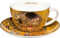 Чашка с блюдцем Goebel Artis Orbis/Gustav Klimt Поцелуй / 66-532-01-1