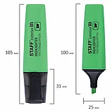Текстовыделитель STAFF EVERYDAY HL-638 ЗЕЛЕНЫЙ линия 1-5 мм, фото 4