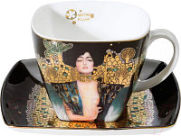 Чашка с блюдцем Goebel Artis Orbis/Gustav Klimt Юдифь I / 66-884-23-0
