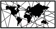 Декор настенный Arthata Карта мира 80x40-B / 001-1