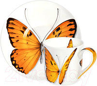 Чашка с блюдцем Taitu Freedom Butterfly 1-891-D
