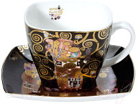 Чашка с блюдцем Goebel Artis Orbis/Gustav Klimt Fulfilment / 66-884-24-8