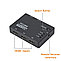 Переключатель 3xHDMI - HDMI (v.1.4) (Switch) с пультом, USB кабель, (3 устройства в 1 телевизор), фото 5