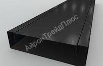 Забор Ранчо металлический 100 мм RAL 9005 МАТТ