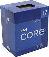 Процессор CPU Intel Core i7-12700 BOX 2.1 GHz/8PC+4EC/SVGA UHD Graphics770/12+25Mb/180W/16 GT/s LGA1700