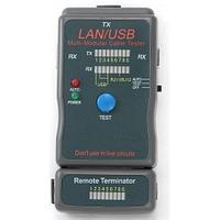 Тестер Cablexpert NCT-2 LAN 100/1000 Base-TX, для UTP, STP, RJ-11, USB-кабеля NCT-2