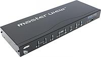 Переключатель, электрон., KVM+Audio, 1 user USB+DVI 8 cpu USB+DVI, со шнурами USB DVI-D 2x1.8м., 1920x1200