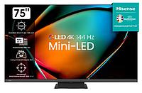 Телевизор Mini LED 75'' Hisense Телевизор Mini LED 75'' Hisense/ 75", Ultra HD, Mini LED, 120Гц, Smart TV (ОС
