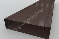 Забор Ранчо металлический 120 мм RAL 8017