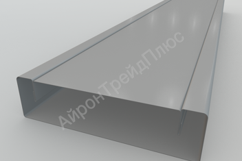 Забор Ранчо металлический 120 мм RAL 7004