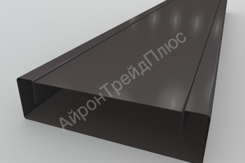 Забор Ранчо металлический 120 мм RAL 8019