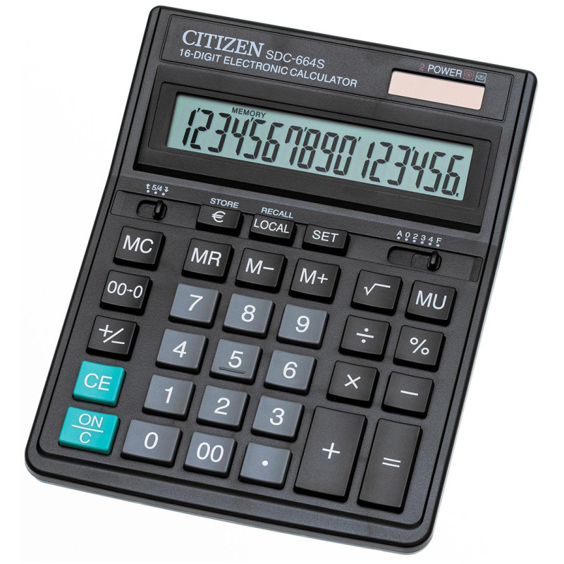Калькулятор 16-разрядный CITIZEN SDC-664S
