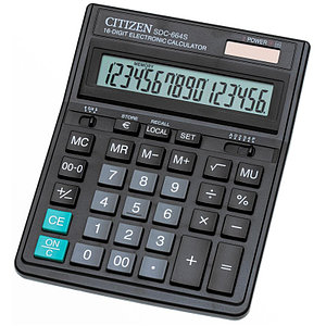 Калькулятор 16-разрядный CITIZEN SDC-664S