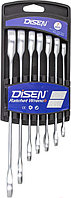 Ключи трещоточные набор 7 предметов DISEN DSD1509