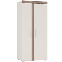 Шкаф 2-х дверный «Вена», 900×560×2000 мм, цвет кашемир серый / МДФ ясень шимо тёмный