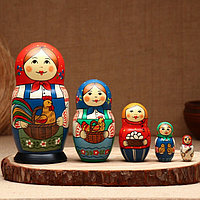 Матрёшка «Старорусская Матрёшка», 5 кукольная, люкс