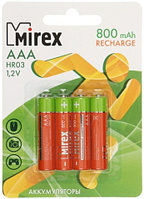 Аккумулятор Mirex ААA, 1.2V, 800 mAh (4 шт. в упаковке)