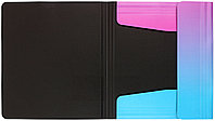 Папка для тетрадей на резинке Berlingo Radiance А5+ 195*220 мм, розовый/голубой градиент