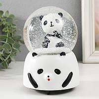 Снежный шар музыкальный «Милая панда»