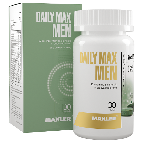 Витамины Daily Max Men Maxler, 30 табл. - фото 1 - id-p222713515